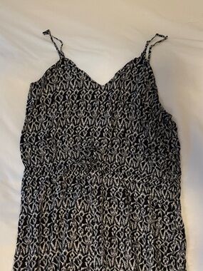 Forever 21 Black and White Printed Romper